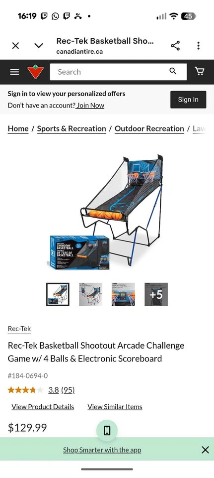 Rec-Tek Arcade Basketball Shoot-out - photo 3