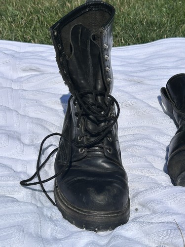 Vintage Red Wing Logger Boots Vibram Sole Black Leather 11.5/12 - photo 3