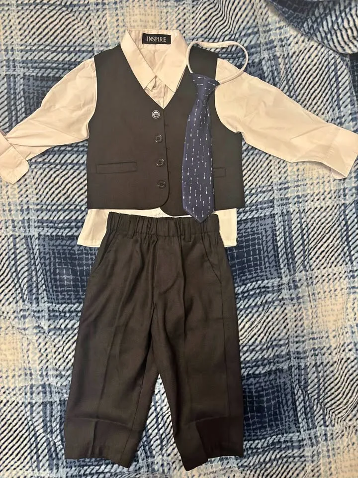 Toddler black suit