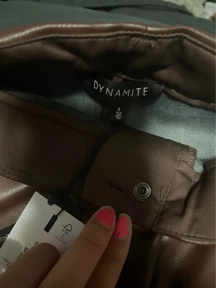 Dyanamite Faux Leather Pant w/tags - photo 5