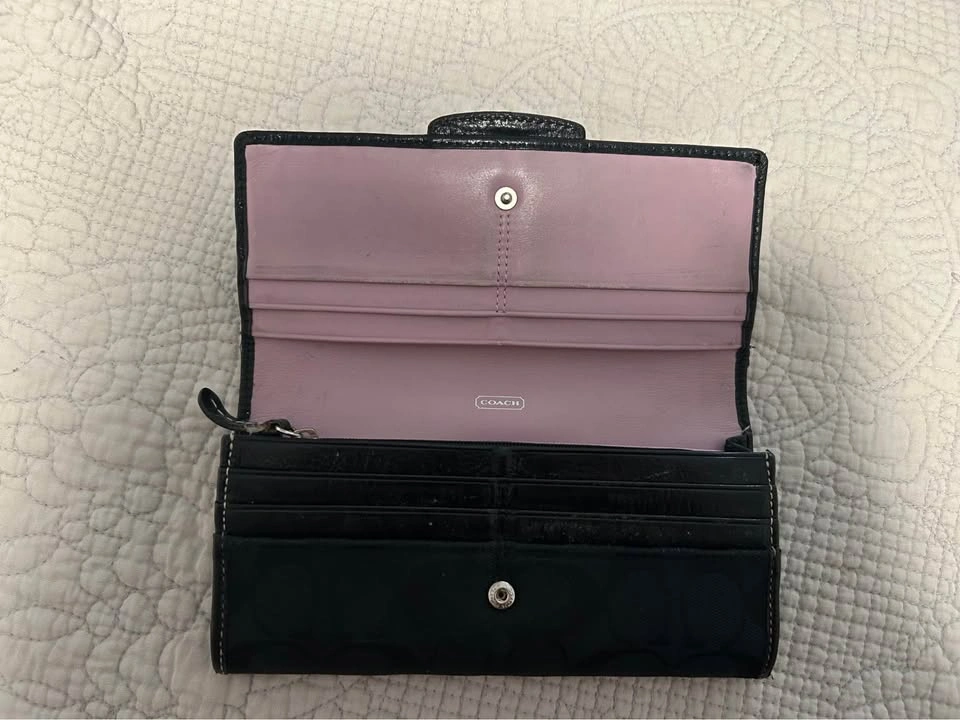 Coach Signature Canvas Slim Wallet - photo 2