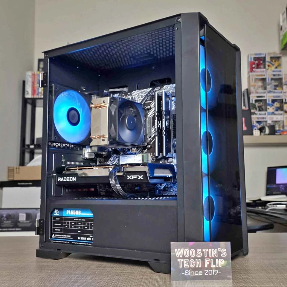 Ryzen Gaming PC (R5 5500 + RX 6600, 16GB DDR4, 512GB SSD)