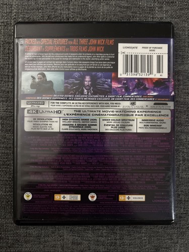 John Wick [ Chapters 1-3 ] (4K Ultra HD + Blu-ray) - photo 2