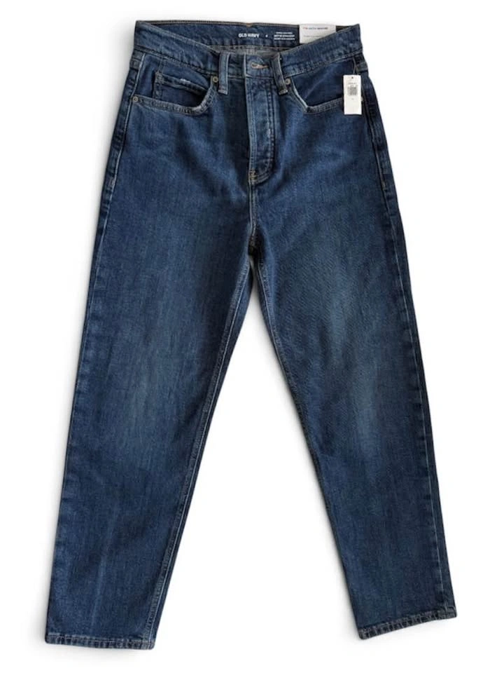 New: Old Navy Women’s Extra High Rise Sky-Hi Straight Jeans - photo 2
