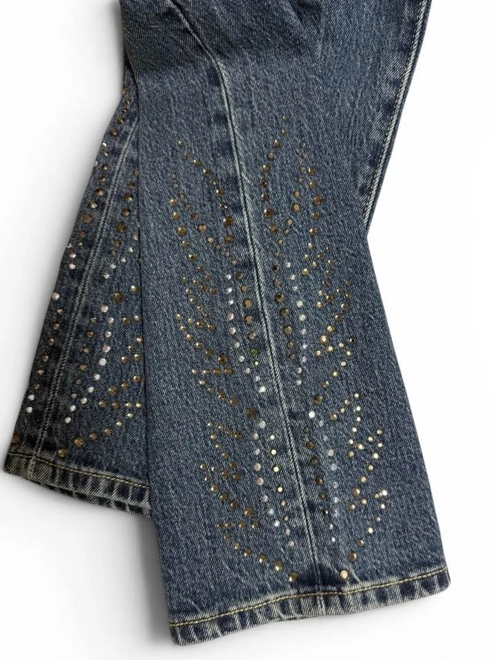 New with tags: Levi’s 501 Curve women’s jeans with rhinestone de - photo 2