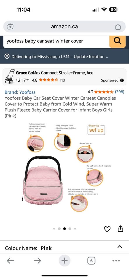 Infant car seat winter cover - photo 2