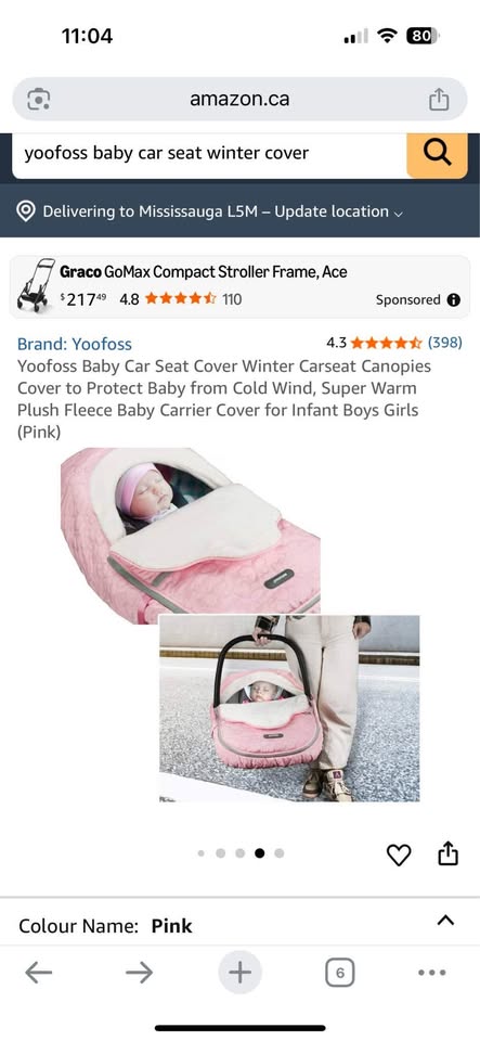 Infant car seat winter cover - photo 5