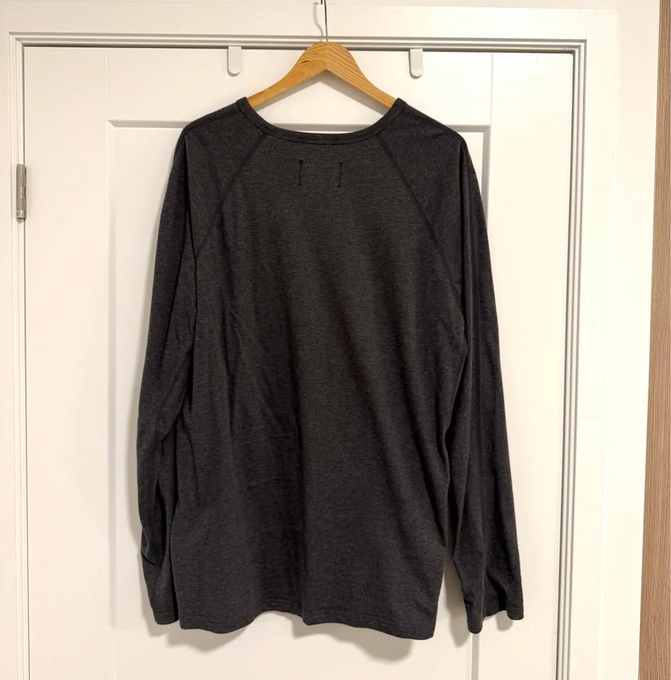 Reigning Champ long sleeve shirt - dark grey - men’s L - photo 2