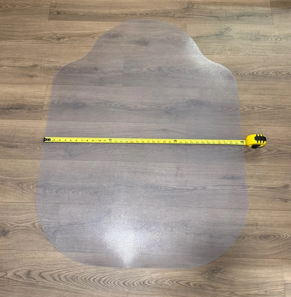 Transparent protective floor mat for office chairs - photo 2
