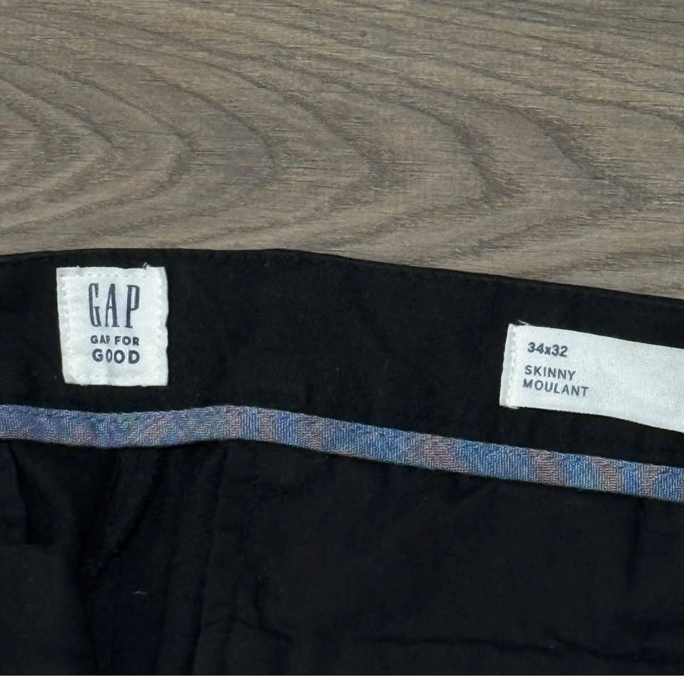 GAP black chinos skinny fit 34x32 - photo 3