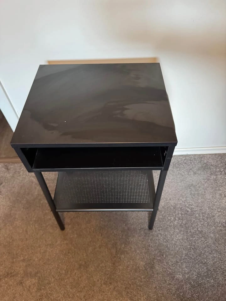 IKEA Black Nightstand - photo 2