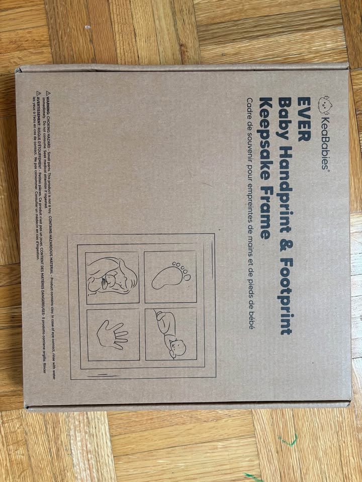 Baby handprint & footprint keepsake frame - photo 4