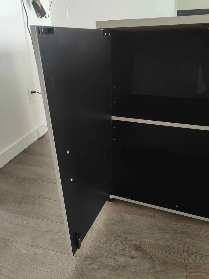 Black 2-Door Locking Storage Cabinet - photo 4