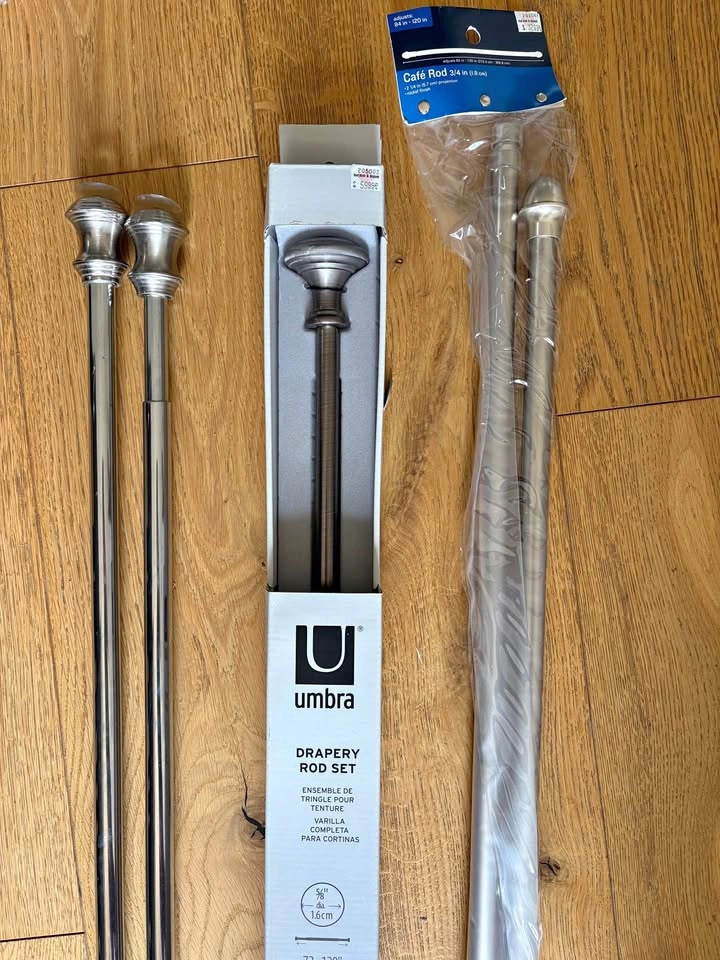 BNIB Curtain / drapery rods