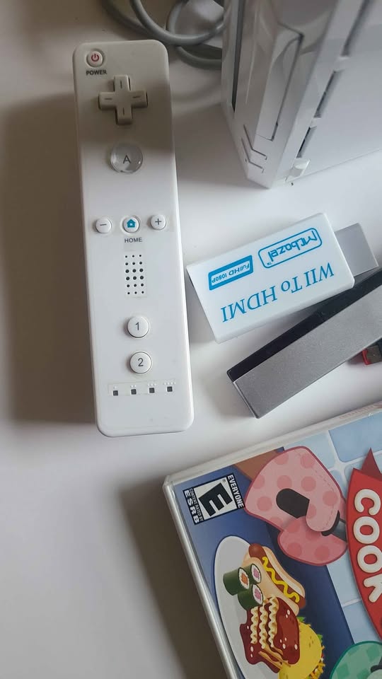 Nintendo Wii Console Bundle - Cooking Mama Game + Remote + HDMI! - photo 5