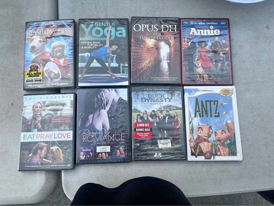 Lot of 8 DVD Movies and TV Shows $5 each cash & pick up only