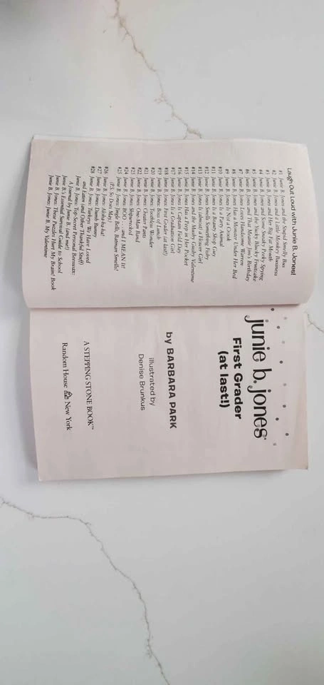 Barbara Park Junie B. Jones First Grader (at last!) Book - photo 3