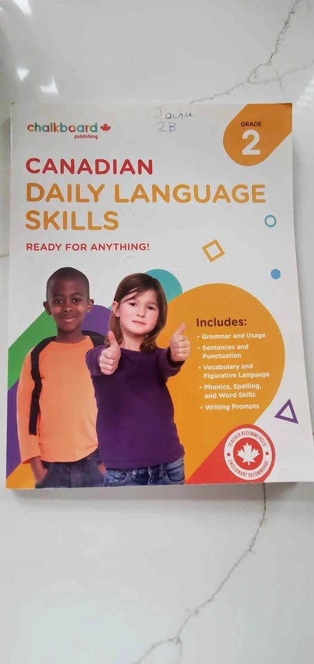 Chalkboard Publishing Canadian Daily Language Skills Grade 2