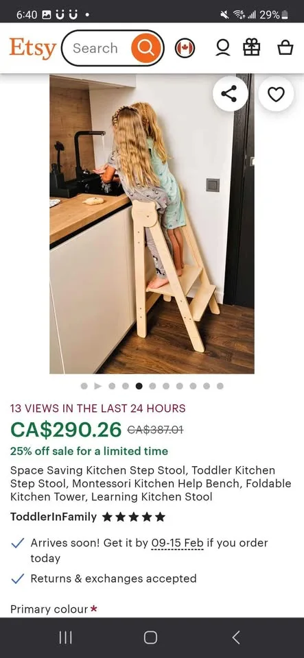 Foldable Kitchen Helper Stools for kids - Brand new image indicator(4)