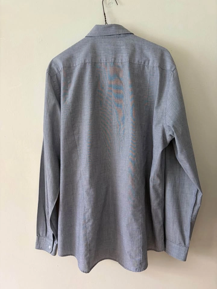 Grey Slim Fit Easy Iron Dress Shirt - photo 2