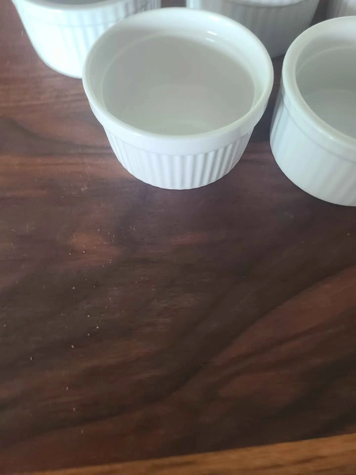 Set of 8 White Ceramic Ramekins - photo 3