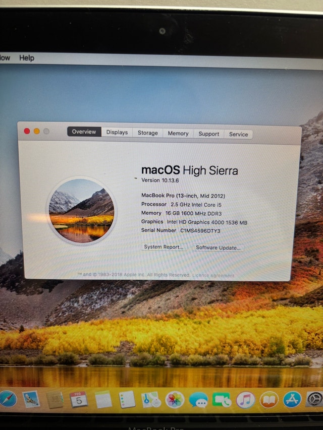 2012 MacBook Pro 500GB - photo 2