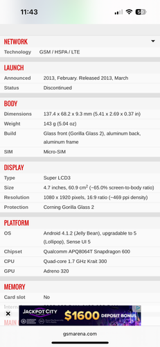 HTC One M7 AT&T/Verizon/Sprint Unlocked Smartphone - photo 5