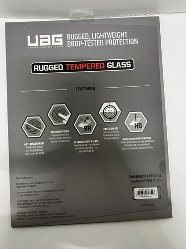 Pack of 5 UAG Rugged Tempered Glass Screen Protector for iPad - photo 2