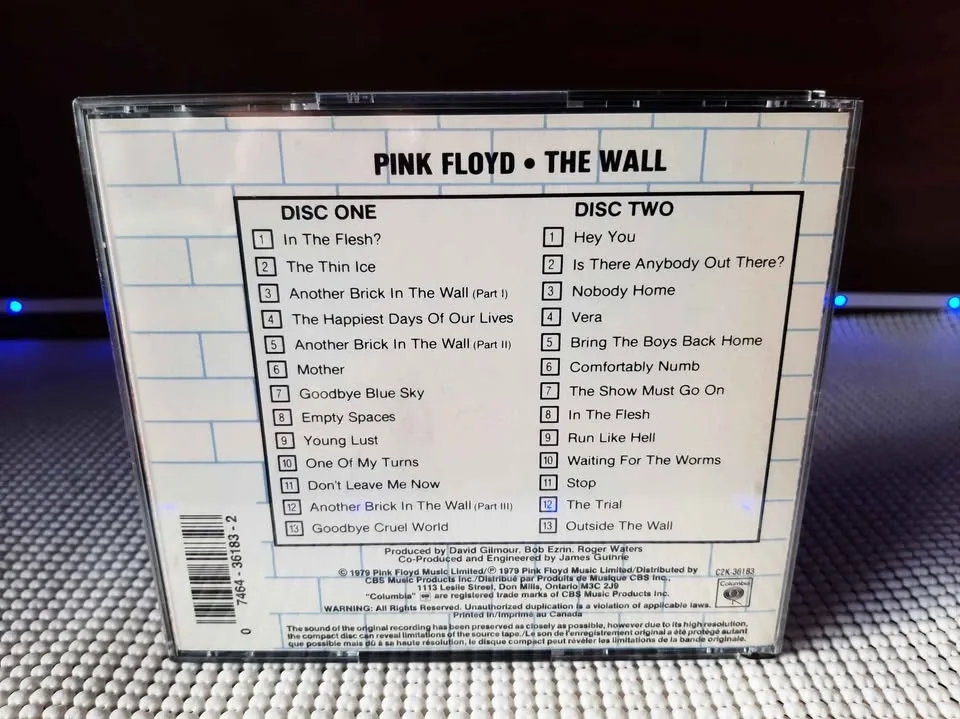Pink Floyd The Wall CD Mint Condition - photo 3