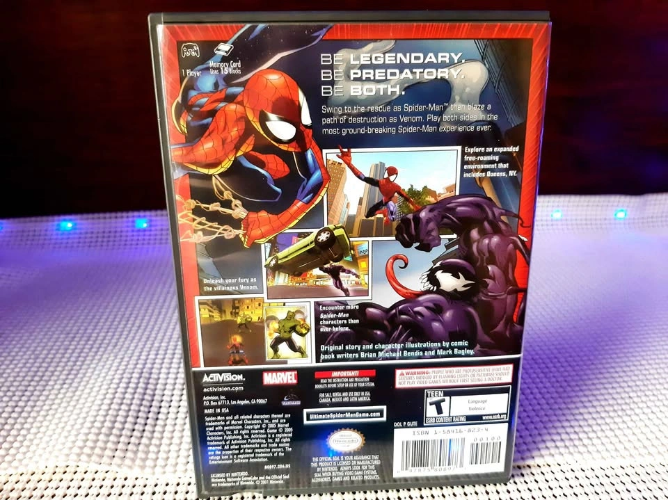 Ultimate Spiderman Nintendo Gamecube Game Cib Black Label - photo 3