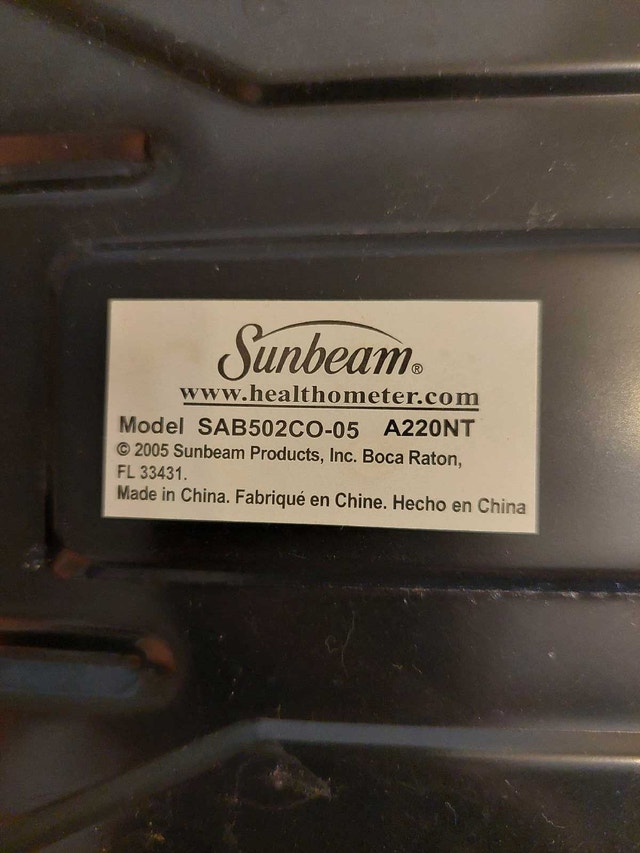 Sunbeam Health Scale Balance - photo 2