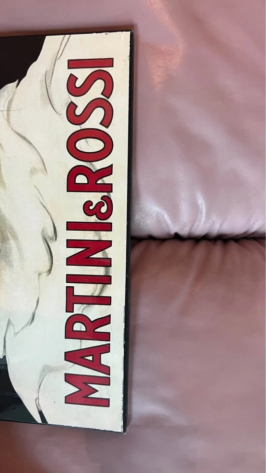 Vintage Martini & Rossi Wood Plaque Art - photo 4