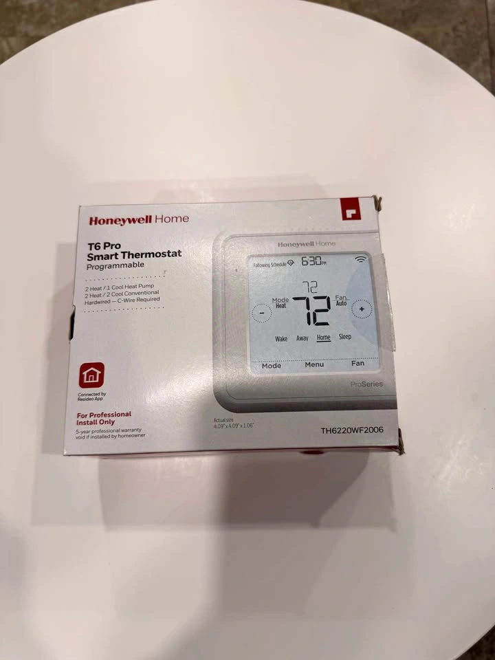 New Honeywell Home T6 Pro Smart Wi-Fi Thermostat – TH6220WF2006
