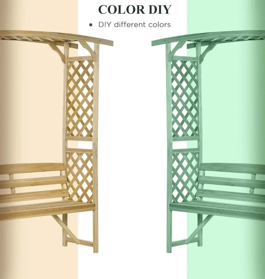 NEW Garden Arch with 2-Person Bench – BS24344 🌿 image indicator(7)