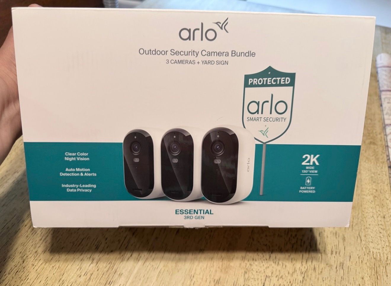 Arlo Outdoor Security Camera Bundle - 3 Cameras & Yard Sign