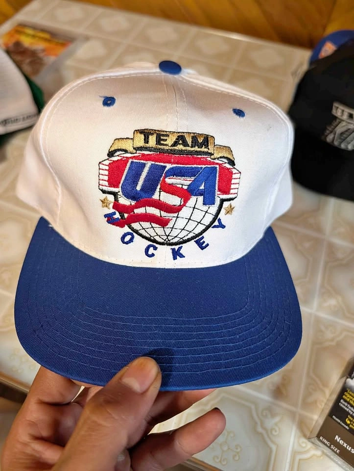 Vintage 1990s Team USA Hockey Starter Snapback