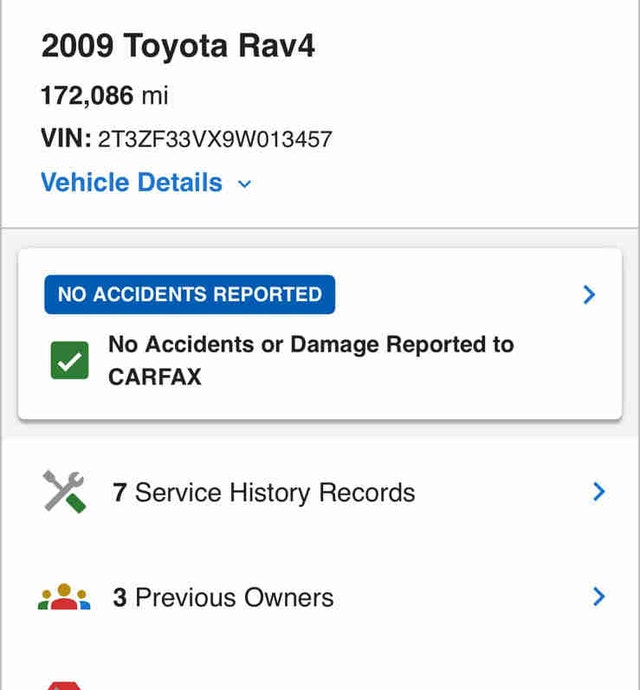 2009 Toyota RAV4 $6900
