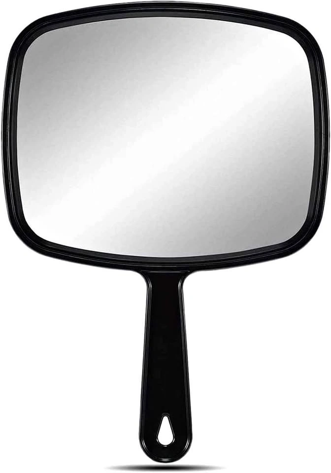 Pack of 5 Hand Mirror, All Black Handheld Mirror with Handle