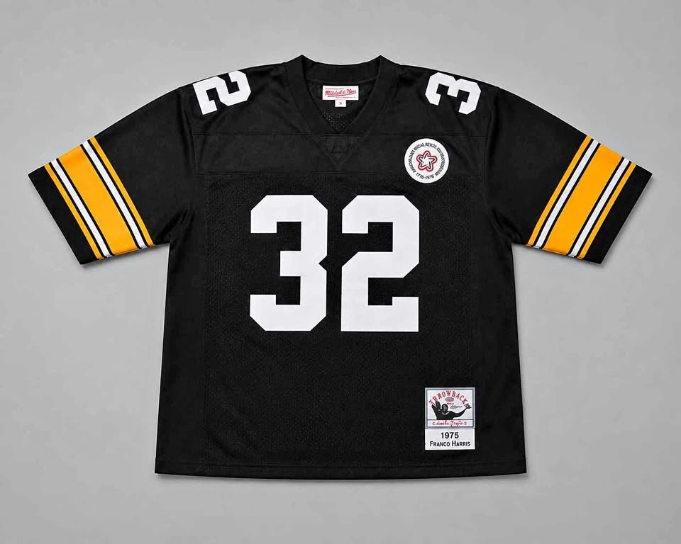 Franco Harris #32 Pittsburgh Steelers Mitchell & Ness Throwback