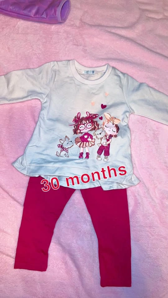 Le Top Toddler Girl's 2-Piece Outfit Set, Size 30 Months