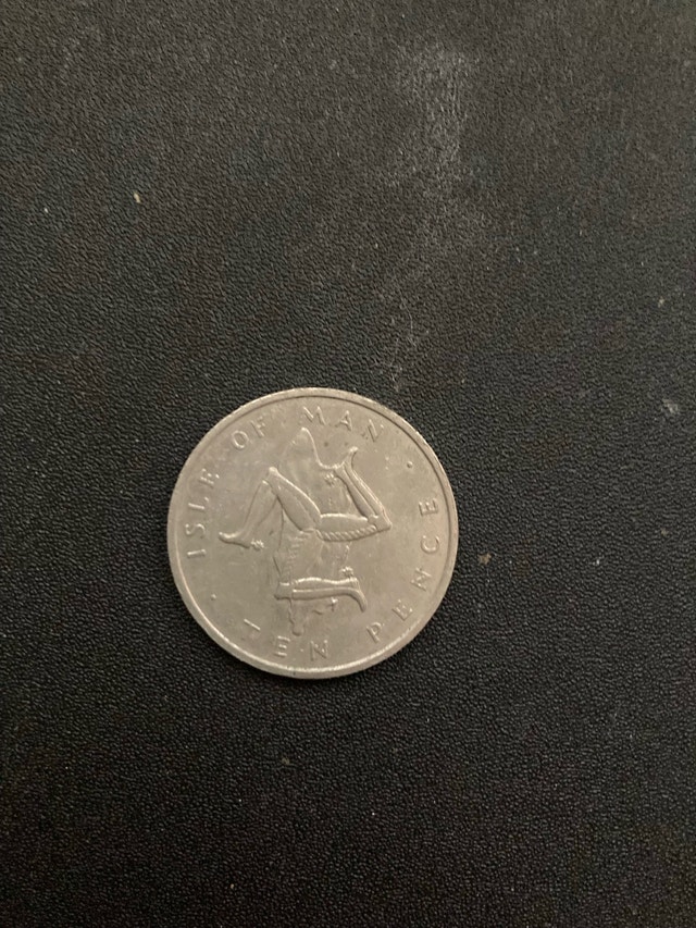 Isle of Man ten pence coin