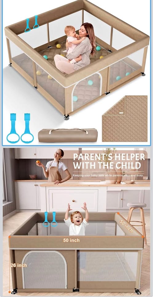Baby Playpen with Mat