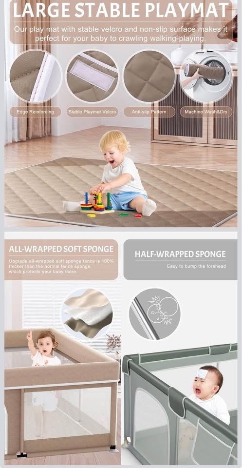 Baby Playpen with Mat - photo 2