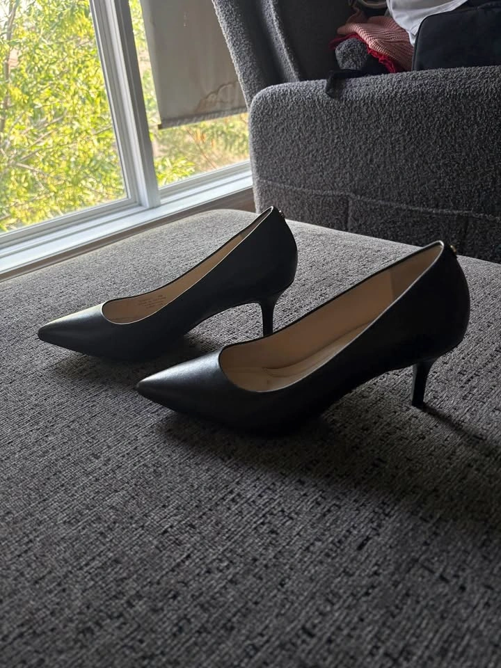 Cole Haan black kitten heel