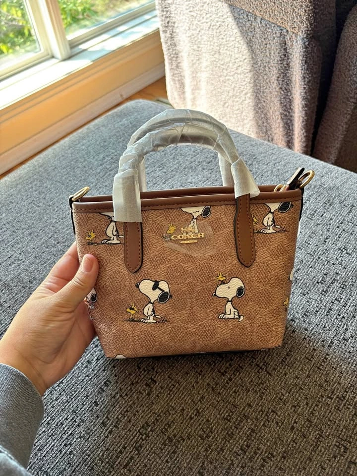 Coach X Snoopy Mini Tote Bag