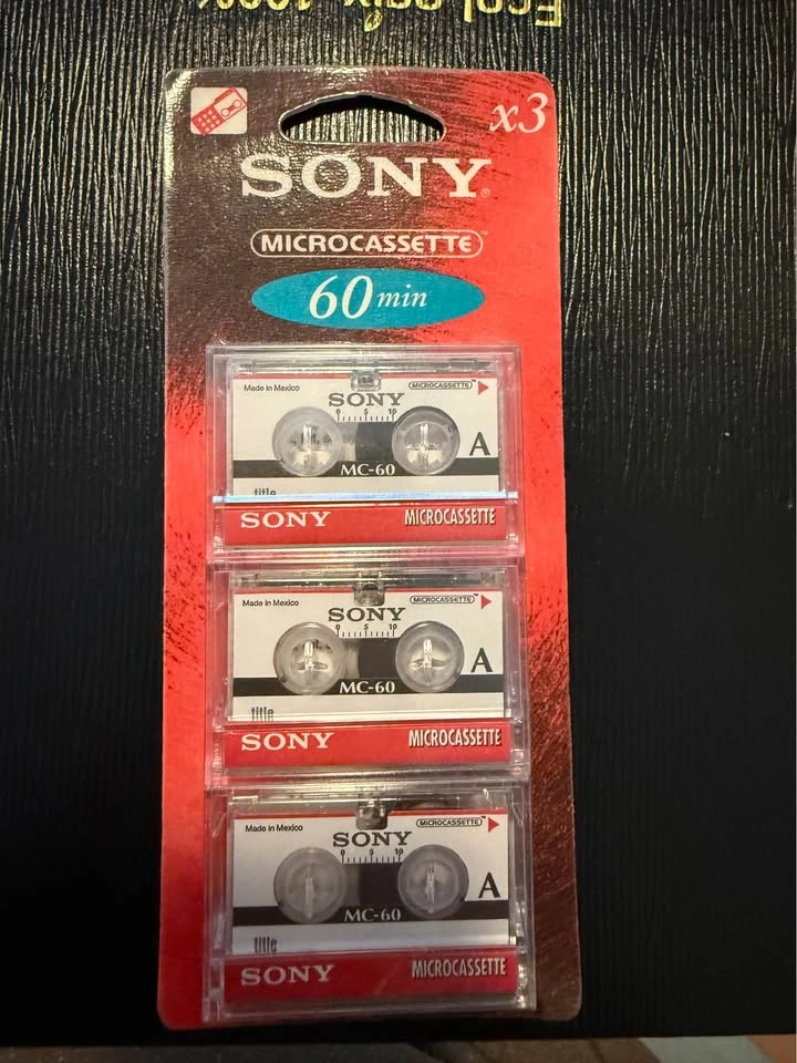 Sanyo Talk-Book Microcassette Recorder with 3-Pack Sony MC-60 Ta - photo 2