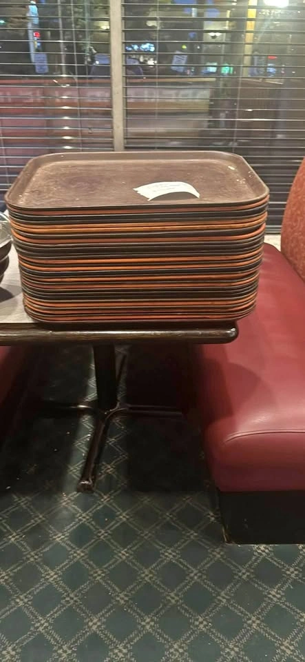 40 used Cambro and VollRath made in USA Cafeteria trays