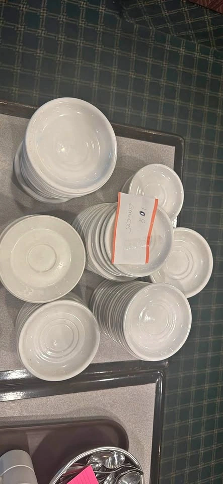 108 Browne 5.5 to 6 inch coffee saucers