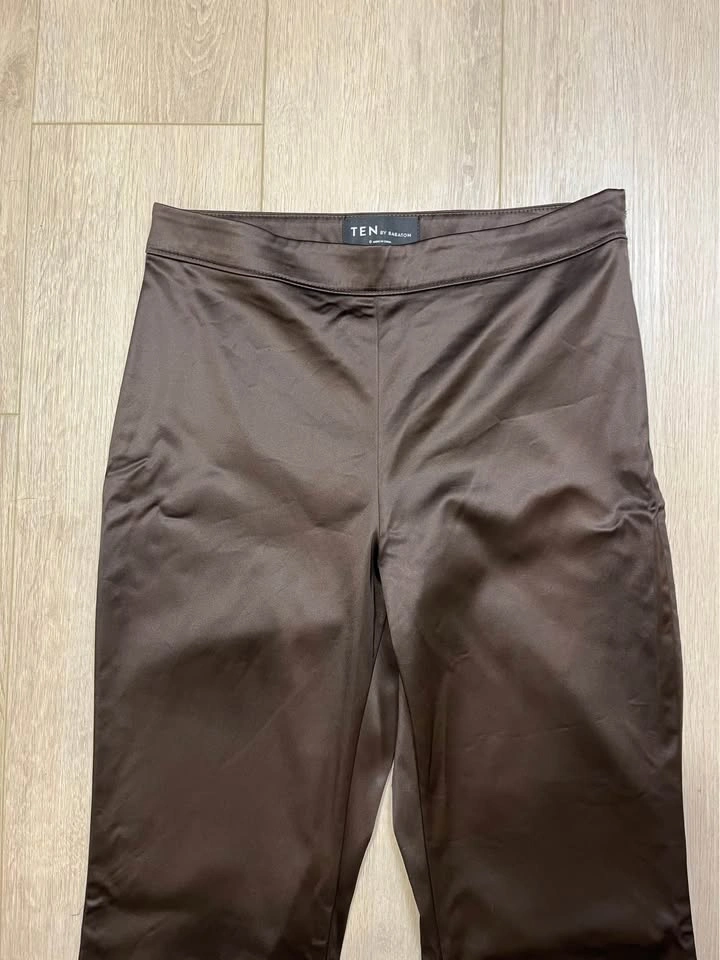 TEN by BABATON Dark Brown Bootcut Flare Pants - Size 8 - photo 2
