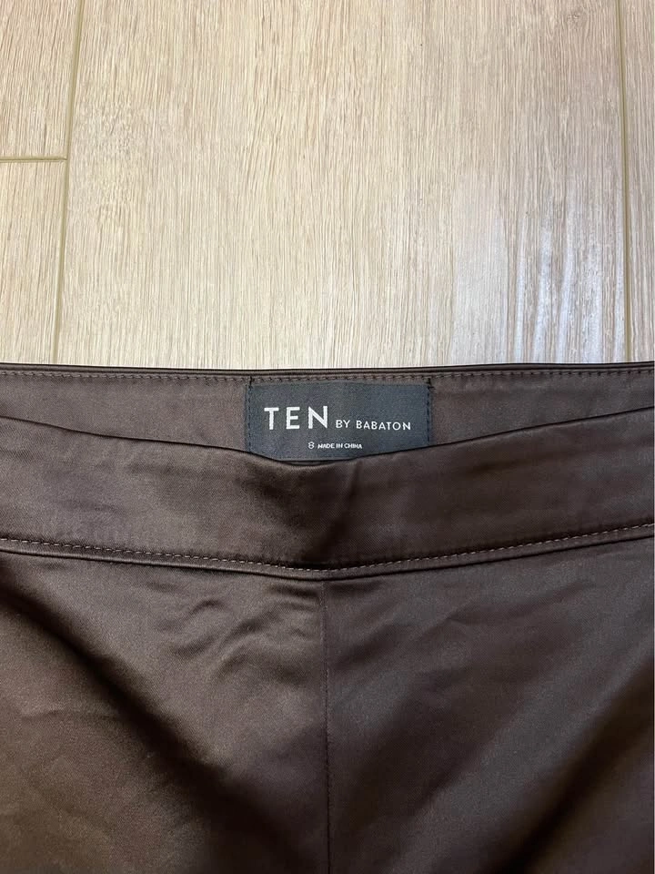 TEN by BABATON Dark Brown Bootcut Flare Pants - Size 8 - photo 4